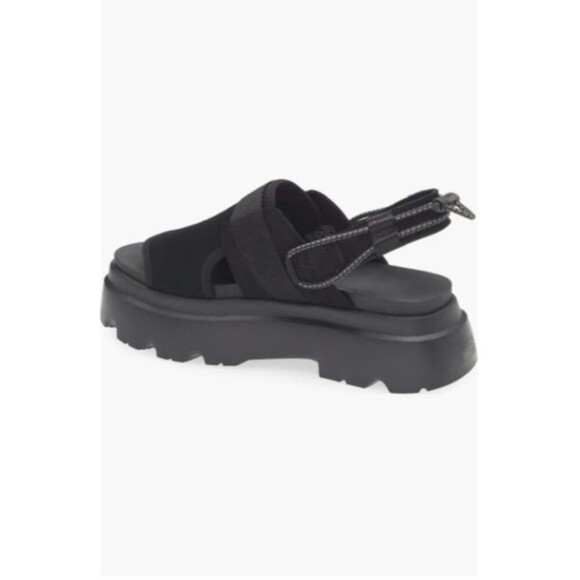 UGG Womens Cady Platform Sandal Black Open Toe Ankle Strap Y2K Shoes NIB - Picture 2 of 8